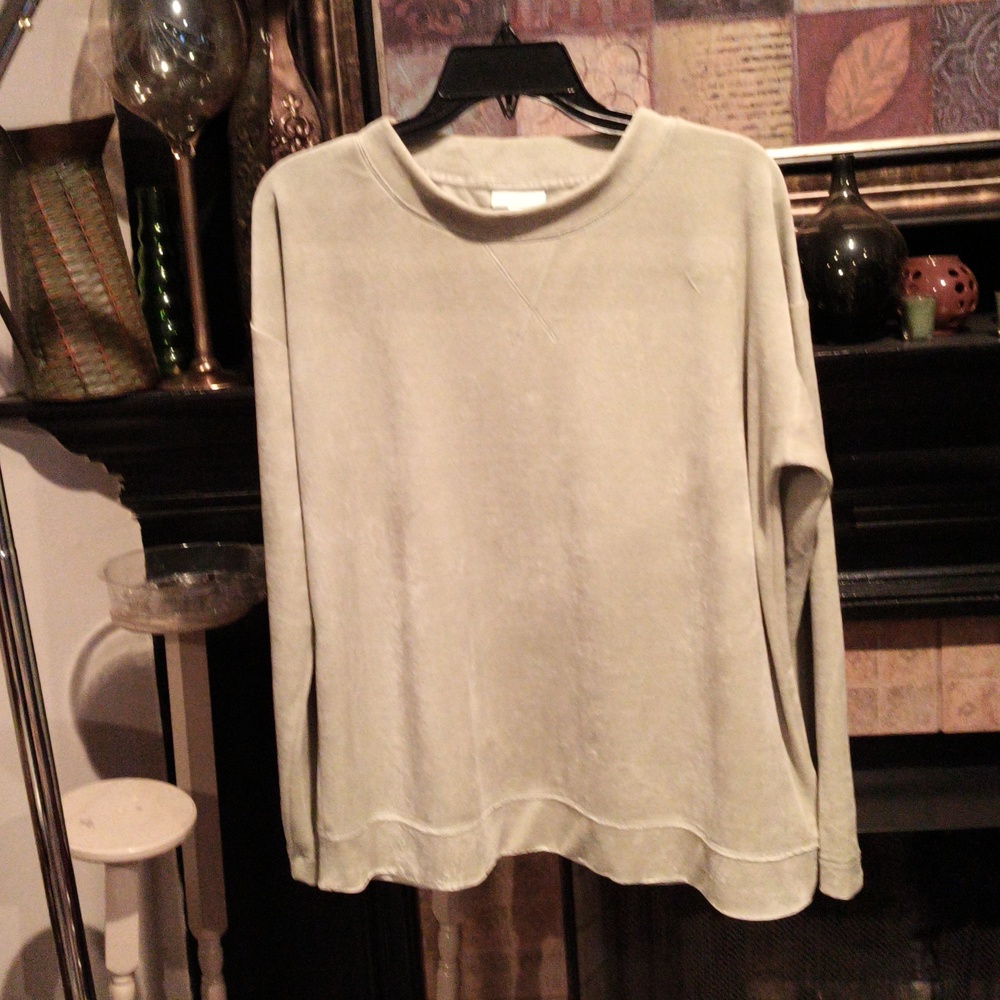 FINAL PRICE NWT J. Jill Sage Smoke Green Top Size Medium - Picture 4 of 9